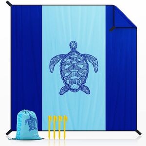 NIB - OCOOPA Beach Blanket Marine Life Series, 10'X9’, Extra Large Size
